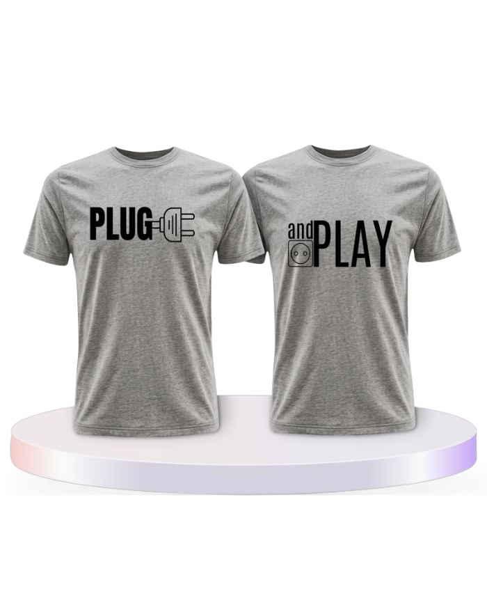 Plug and Play Couple T-Shirts kaufen | Paarpulli