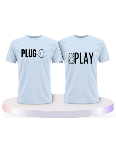 Plug and Play Couple T-Shirts kaufen | Paarpulli
