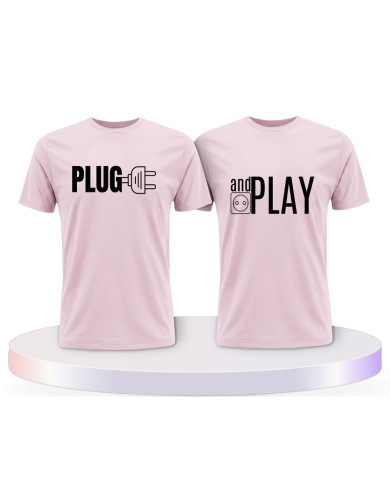 Plug and Play Couple T-Shirts kaufen | Paarpulli