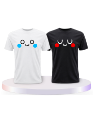 Partnerlook T-Shirts mit OwO UwU | Paarpulli