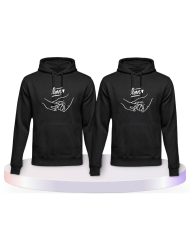 Love haltende Hände Couple Hoodies kaufen | Paarpulli