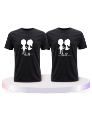 You and Me mit einem Bild Couple T-Shirts kaufen | Paarpulli