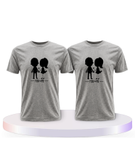 You and Me mit einem Bild Couple T-Shirts kaufen | Paarpulli