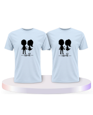 You and Me mit einem Bild Couple T-Shirts kaufen | Paarpulli