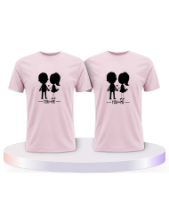 You and Me mit einem Bild Couple T-Shirts kaufen | Paarpulli