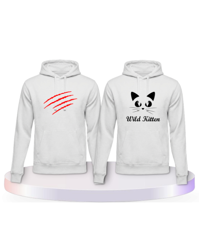 Wild Kitten Kapuzenpullover im Design Partner Hoodies | Paarpulli