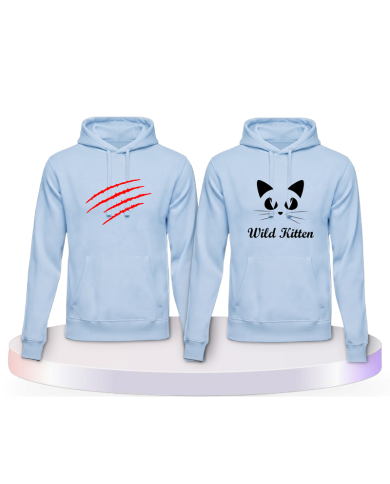 Wild Kitten Kapuzenpullover im Design Partner Hoodies | Paarpulli