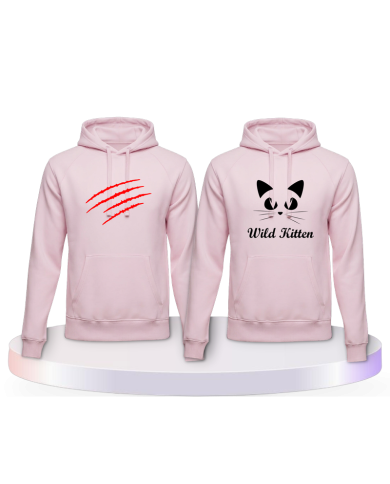 Wild Kitten Kapuzenpullover im Design Partner Hoodies | Paarpulli