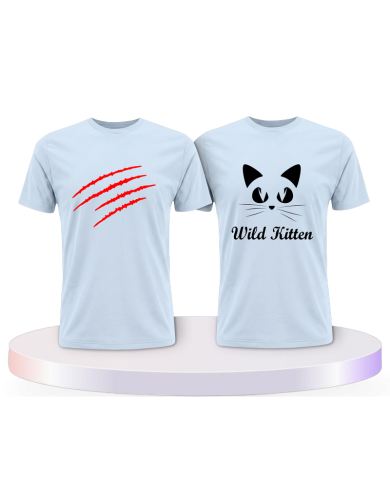 Wild Kitten im Design Couple T-Shirts kaufen | Paarpulli