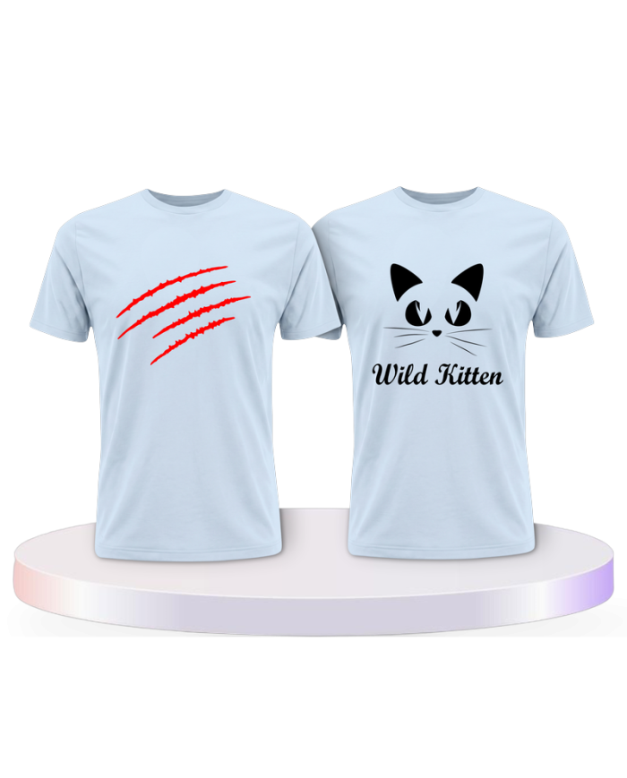 Wild Kitten im Design Couple T-Shirts kaufen | Paarpulli