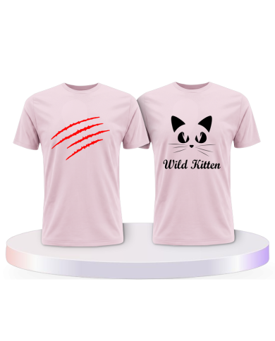 Wild Kitten im Design Couple T-Shirts kaufen | Paarpulli
