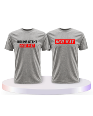 Bei ihr steht och wat Pärchen T-Shirts | Paarpulli