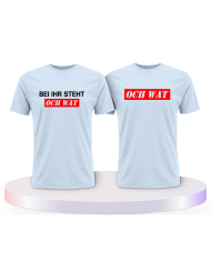 Bei ihr steht och wat Pärchen T-Shirts | Paarpulli