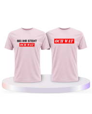 Bei ihr steht och wat Pärchen T-Shirts | Paarpulli