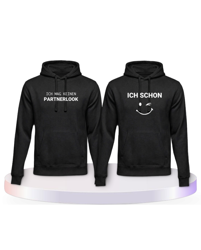 Ich mag keinen und ich schon Pärchen Hoodies | Paarpulli