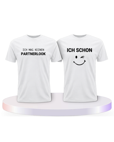 Ich mag keinen und ich schon Pärchen T-Shirts | Paarpulli
