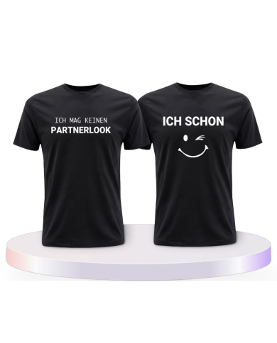 Ich mag keinen und ich schon Pärchen T-Shirts | Paarpulli