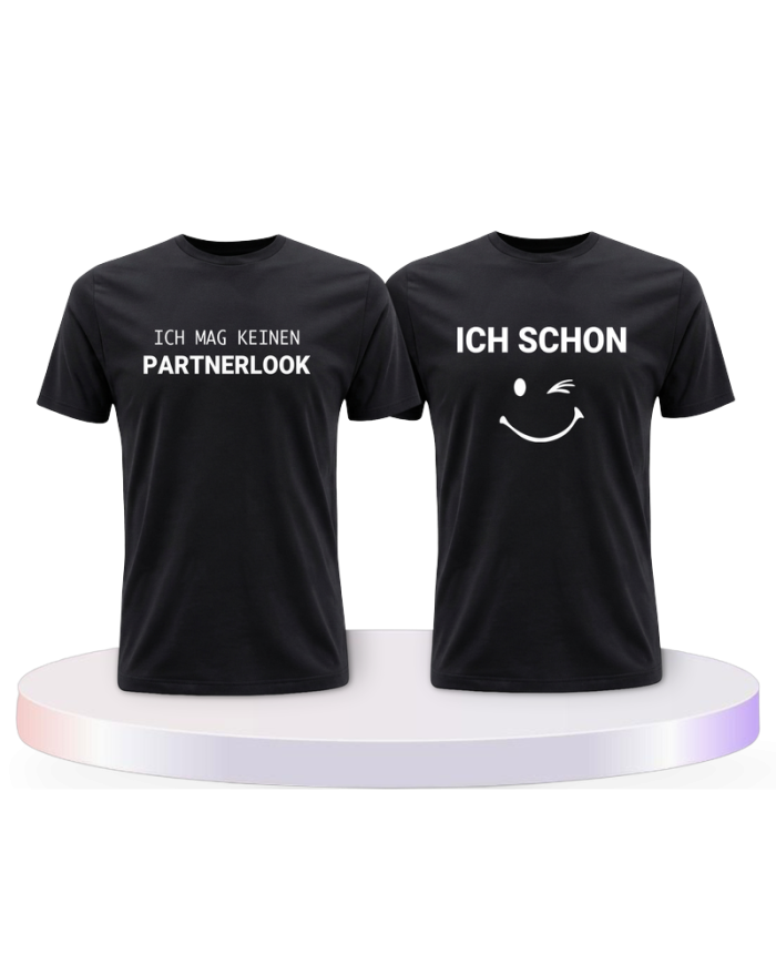Ich mag keinen und ich schon Pärchen T-Shirts | Paarpulli