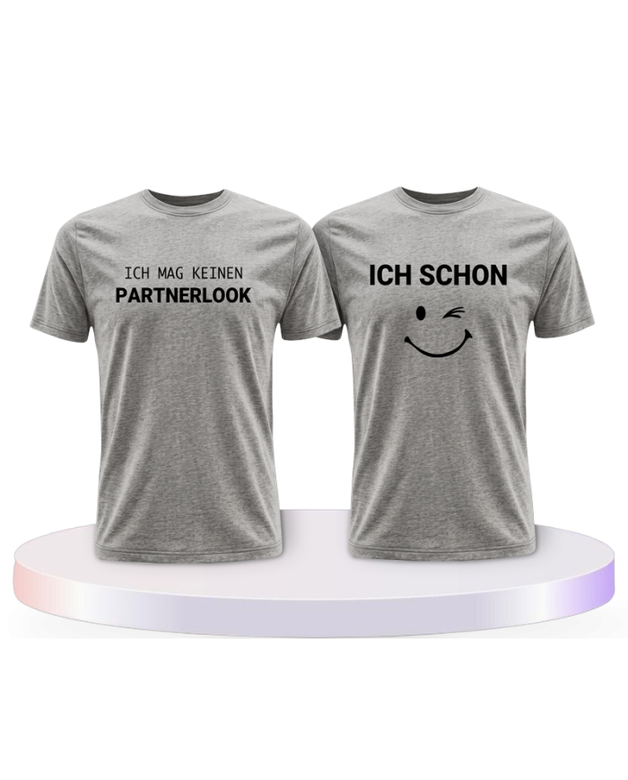 Ich mag keinen und ich schon Pärchen T-Shirts | Paarpulli