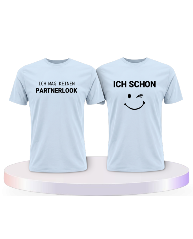 Ich mag keinen und ich schon Pärchen T-Shirts | Paarpulli