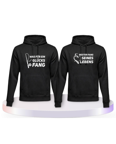 Was ein Glücksfang Couple Hoodies kaufen | Paarpulli