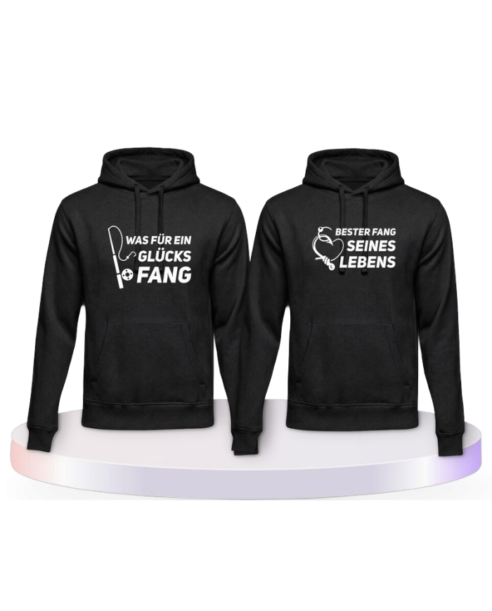 Was ein Glücksfang Couple Hoodies kaufen | Paarpulli