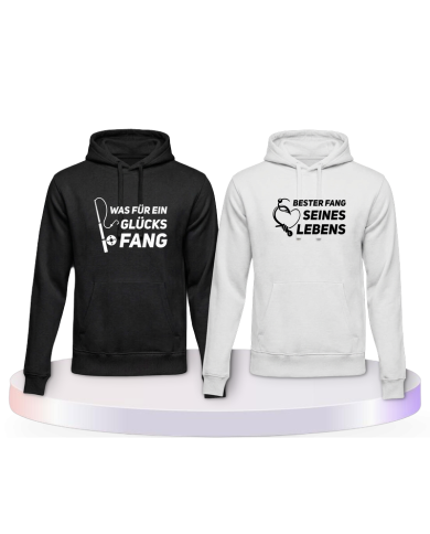 Was ein Glücksfang Couple Hoodies kaufen | Paarpulli