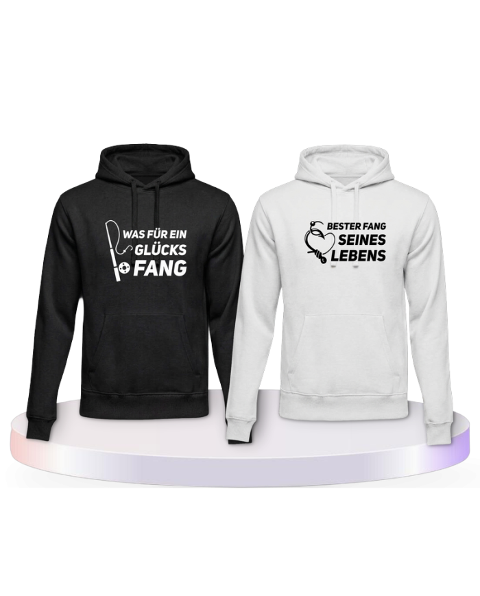 Was ein Glücksfang Couple Hoodies kaufen | Paarpulli