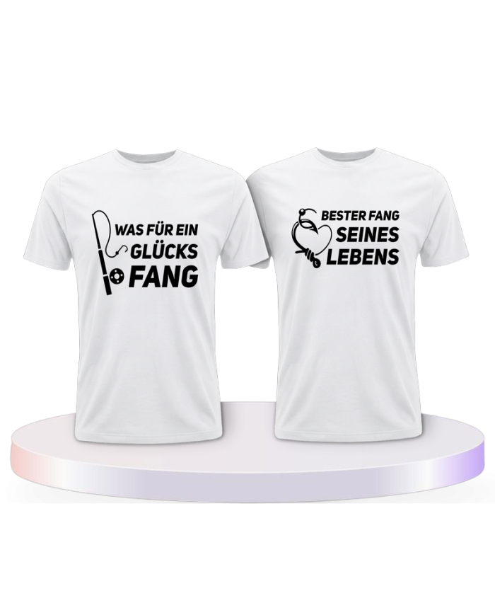Partnerlook T-Shirts mit Was ein Glücksfang | Paarpulli