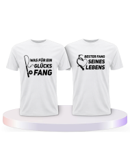 Partnerlook T-Shirts mit Was ein Glücksfang | Paarpulli