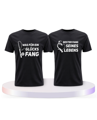 Partnerlook T-Shirts mit Was ein Glücksfang | Paarpulli