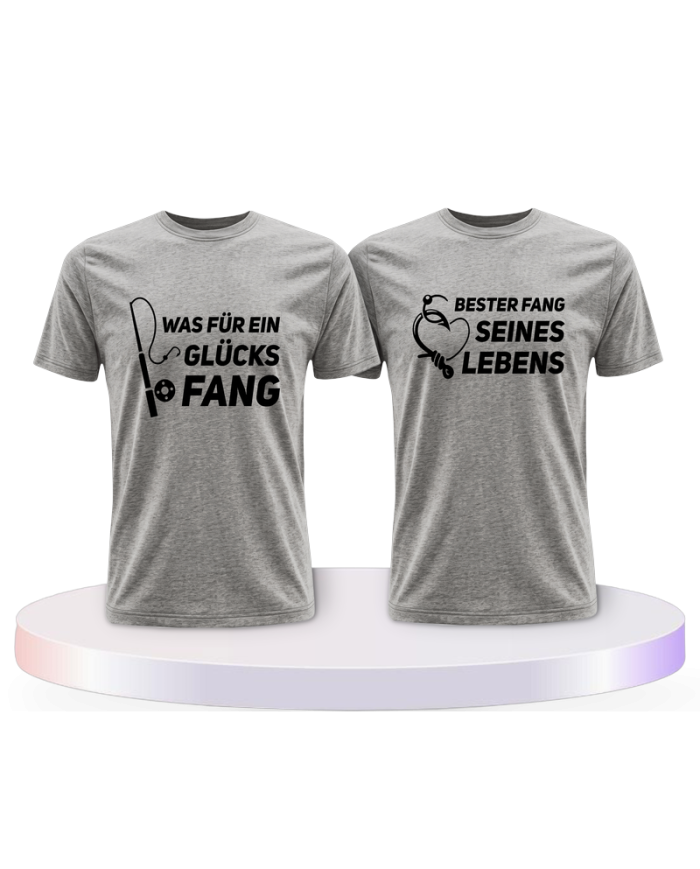 Partnerlook T-Shirts mit Was ein Glücksfang | Paarpulli