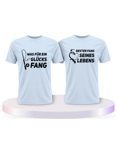 Partnerlook T-Shirts mit Was ein Glücksfang | Paarpulli