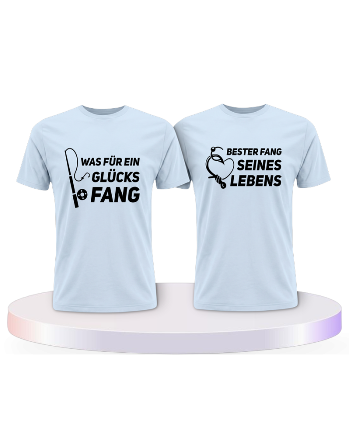 Partnerlook T-Shirts mit Was ein Glücksfang | Paarpulli