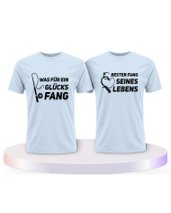 Partnerlook T-Shirts mit Was ein Glücksfang | Paarpulli