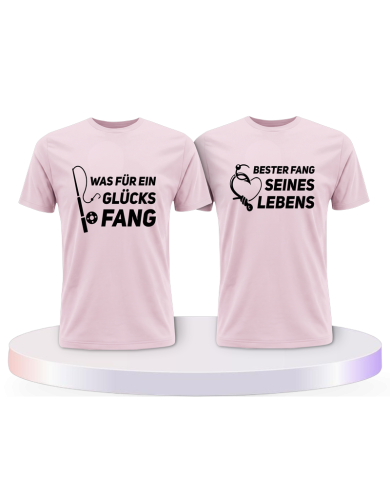 Partnerlook T-Shirts mit Was ein Glücksfang | Paarpulli