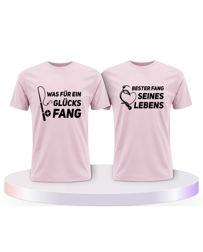 Partnerlook T-Shirts mit Was ein Glücksfang | Paarpulli
