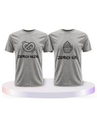 Ziemlich süß und ziemlich salzig Pärchen T-Shirts | Paarpulli