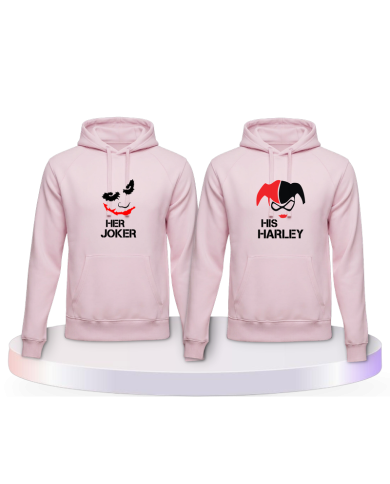Her Joker und His Harley Couple Hoodies kaufen | Paarpulli