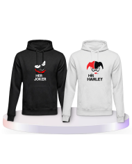 Her Joker und His Harley Couple Hoodies kaufen | Paarpulli