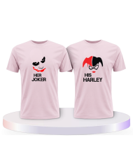 Her Joker und His Harley Pärchen T-Shirts | Paarpulli