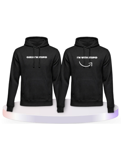 Guess I'm stupid Pärchen Hoodies | Paarpulli