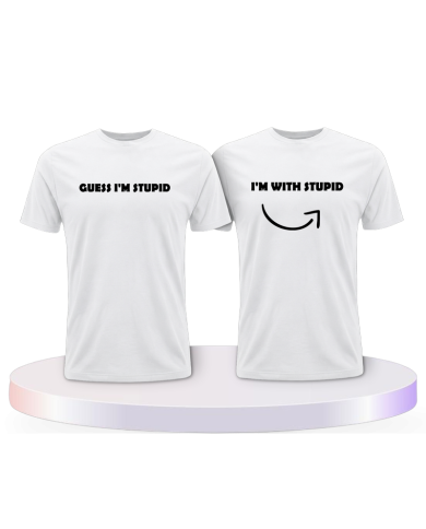 Guess I'm stupid Couple T-Shirts kaufen | Paarpulli