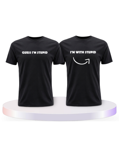 Guess I'm stupid Couple T-Shirts kaufen | Paarpulli