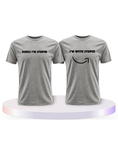 Guess I'm stupid Couple T-Shirts kaufen | Paarpulli