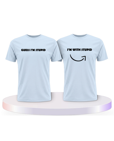Guess I'm stupid Couple T-Shirts kaufen | Paarpulli