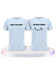 Guess I'm stupid Couple T-Shirts kaufen | Paarpulli