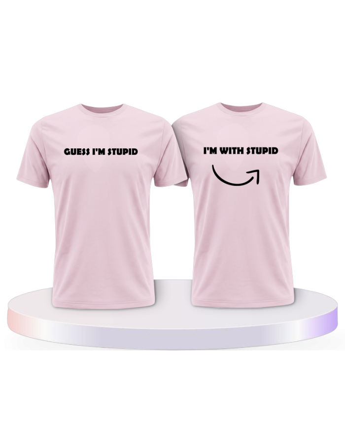 Guess I'm stupid Couple T-Shirts kaufen | Paarpulli