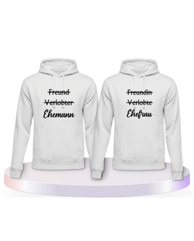 Gemeinsamer Look: Ehemann und Ehefrau Hoodies | Paarpulli