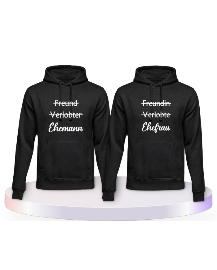 Gemeinsamer Look: Ehemann und Ehefrau Hoodies | Paarpulli